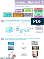 El Agua. Estados y Ciclo 1º