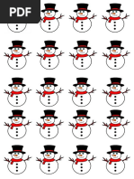 Macaron Sablon - Snowman 2.