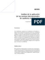 Análisis de La Aplicación de Nías en Colombia