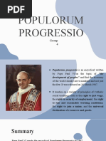 Populorum Progressio: Group 4