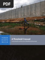 HRW Report: A Threshold Crossed