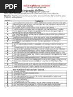 Bill of Rights Day Scenarios