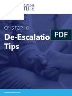 Cpi'S Top 10: De-Escalation Tips