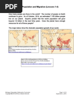 Unit 3: Population and Migration (Lessons 1-4)