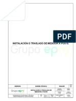 Ra6-022 Instalación o Traslado Medidor A Poste