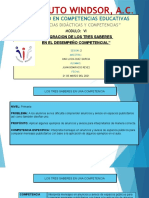 Ejemplo de Integracion de Los Tres Saberes en El Desempeño Competencial