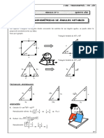 Guia 3 - Razones Trigonométricas de Ángulos Notables