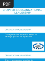 Chapter 8: Organizational Leadership