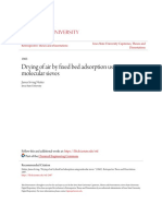 Drying of Air by Fixed Bed Adsorption Using Molecular Sieves