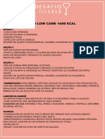 #Plano Alimentar Low Carb Abril