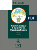 Herramientas Iniciales de Inserción Laboral Del Psicólogo Educacional