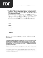 Apreciación de La Amenaza de Agresión Militar Contra La República Bolivariana de Venezuela