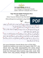 Khutbah Jum'at 8 Jumadil Awal 1442 - Masjid Al Istiqomah - Tiga Macam Induk Perbuatan Dosa