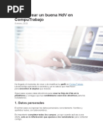 Como Crear Un Buena HDV en CompuTrabajo