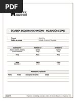 LBO-PCD-006 Demanda Bioquímica de Oxígeno