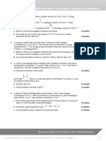 Mechanics Year 1 (AS) Unit Test 7: Kinematics 1 (Constant Acceleration)