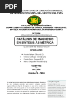 Proyecto - Catalisis de Magnesio en Sintesis Asimetrica