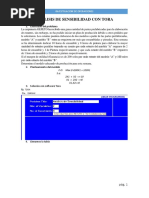 Analisis de Sensibilidad Con TORA