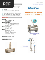 Turbine Flow Meter: (Series MTL & MTG)