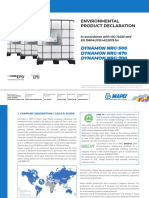 Environmental Product Declaration: Dynamon Nrg-500 Dynamon Nrg-670 Dynamon Nrg-700