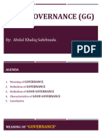 Abdul Khaliq - Good Governance (GG)