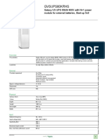 Gvsups80Krhs: Product Datasheet