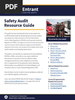 DOT New Entrant Safety Audit Guidebook