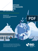 Costos y Beneficios de La Descarbonizacion de La Economia de Costa Rica Evaluacion Del Plan Nacional de Descarbonizacion Bajo Incertidumbre