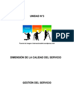 Unidad N°3 Dimensión de La Calidad Del Servicio