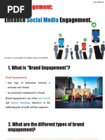 Social Media: Brand Engagement