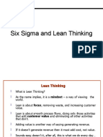 Six Sigma and Lean Thinking