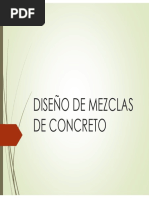 Diseño de Mezclas