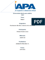 Tarea 1 de Fundamento Filosofico e Hisstoria de La Educacion