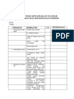 Daftar Tilik Pingendalian Infeksi