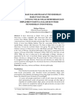 Demokrasi Dalam Filsafat Pendidikan Barat Dan Islam (Kajian Tentang Nilai-Nilai Demokrasi Dan Implementasinya Dalam Konteks Pendidikan Indonesia)