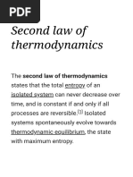 Second Law of Thermodynamics - Wikipedia