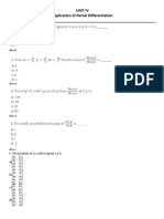 Unit Iv Application of Partial Differentiation