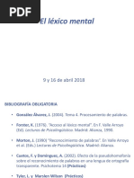 Teórico 3 - El Sistema Lexical 2018