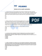 Lista 55 - Matemática Básica - Problemas Com As 4 Operações