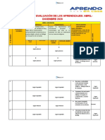 Consolidado de Evaluacion de RELIGION