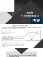 Angle Measurements: Prepared By: Khiel S. Yumul BSGE-3