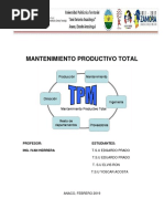 3.1 Mantenimiento Productivo Total.