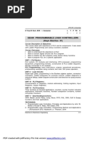 Ee429 Programmable Logic Controllers (Dept. Elective - IV) : Course Description & Objectives