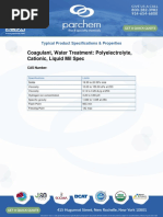 Polyelectrolyte Specific Gravity