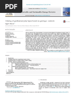 Renewable and Sustainable Energy Reviews: Catalog of Geothermal Play Types Based On Geologic Controls