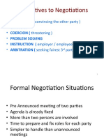 Alternatives To Negotiations