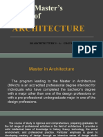 Masters of Architecture