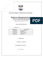 Hardware Management System: Sri Lanka Institute of Information Technology