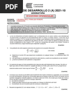 Prueba de Desarrollo A - 2021 - I E.D.