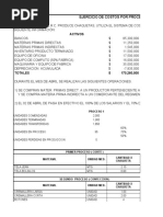 Costos Por Procesos - Costos Estandar 22 SEP